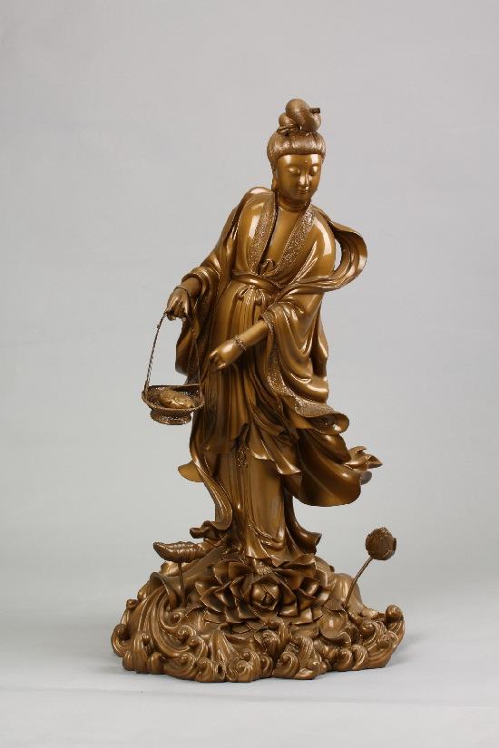 视之九鼎兀,举之一羽轻——近代沈正镐脱胎提篮观音|栋栋娜娜说文物