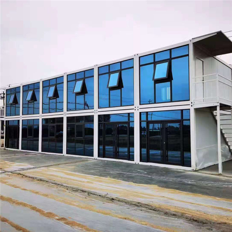 玻璃幕墙打包箱房临建工地活动房