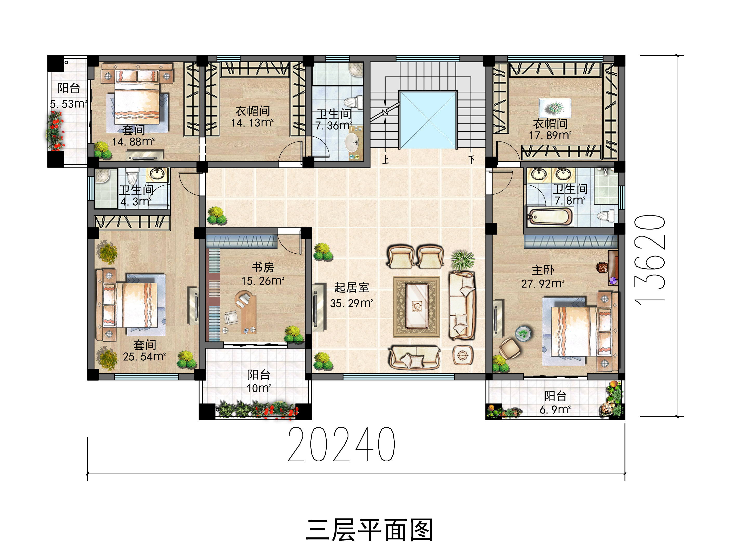 带电梯别墅平面图图片