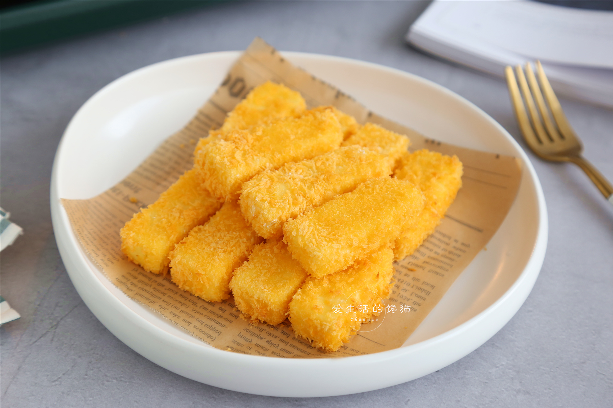 店里卖30一份的炸鲜奶,没想到这么简单,外脆里嫩,不用油就能做