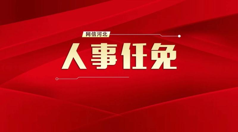 河北6市最新任免!市委副书记,政法委书记