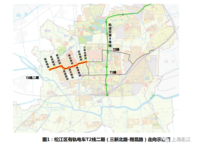 松江有轨电车线路图图片