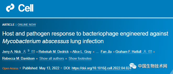 工程噬菌体疗法成功拯救感染多重耐药脓肿分枝杆菌的囊性纤维化症年轻