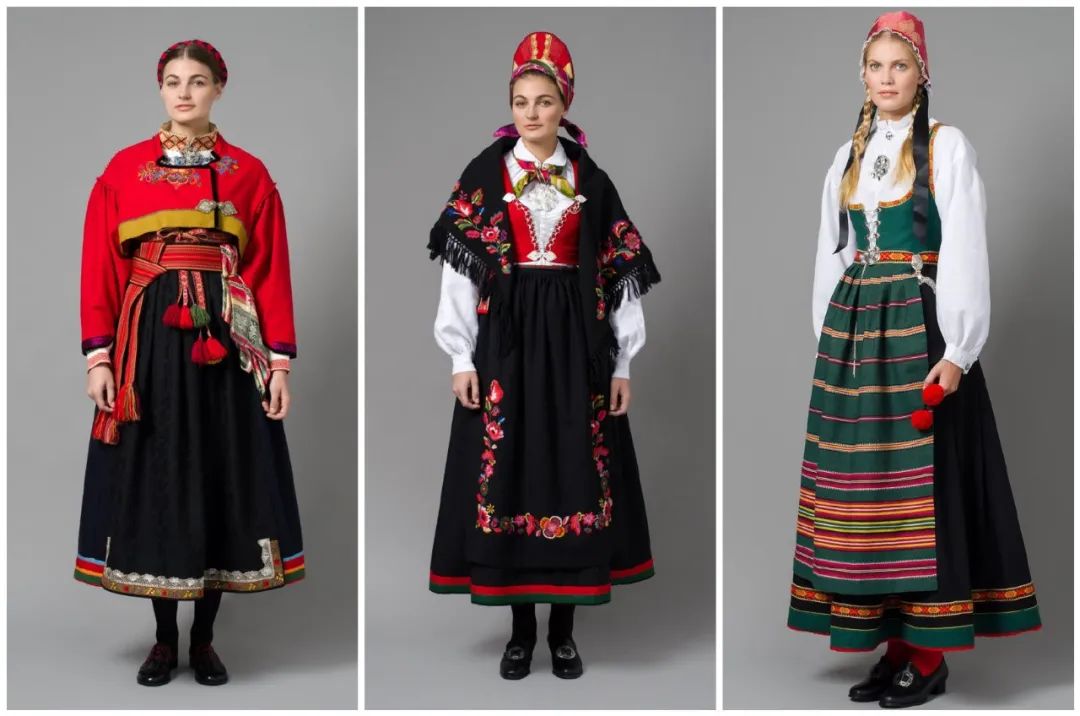 「绘画参考」36 种北欧女性传统服饰(服装参考)