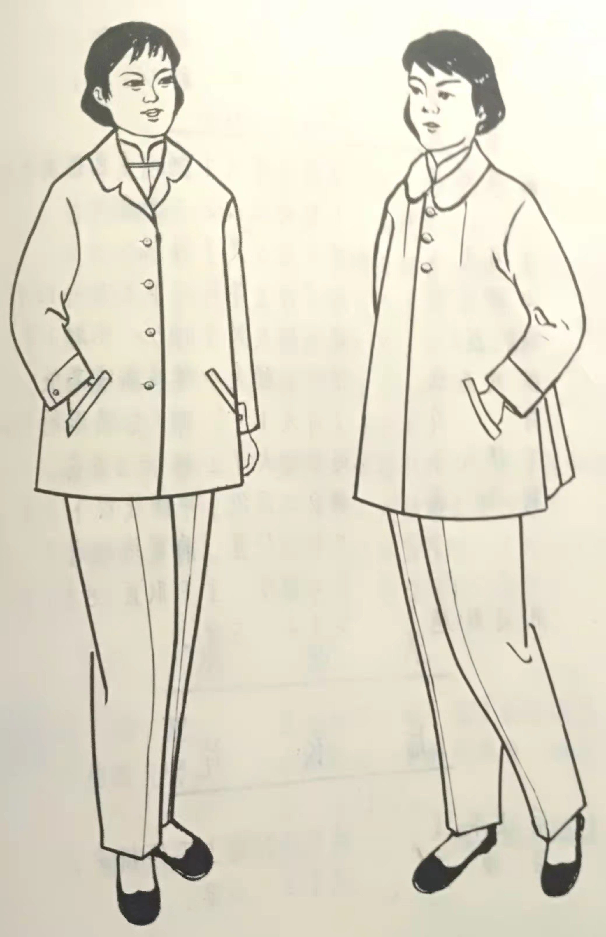 80年代的衣服简笔画图片