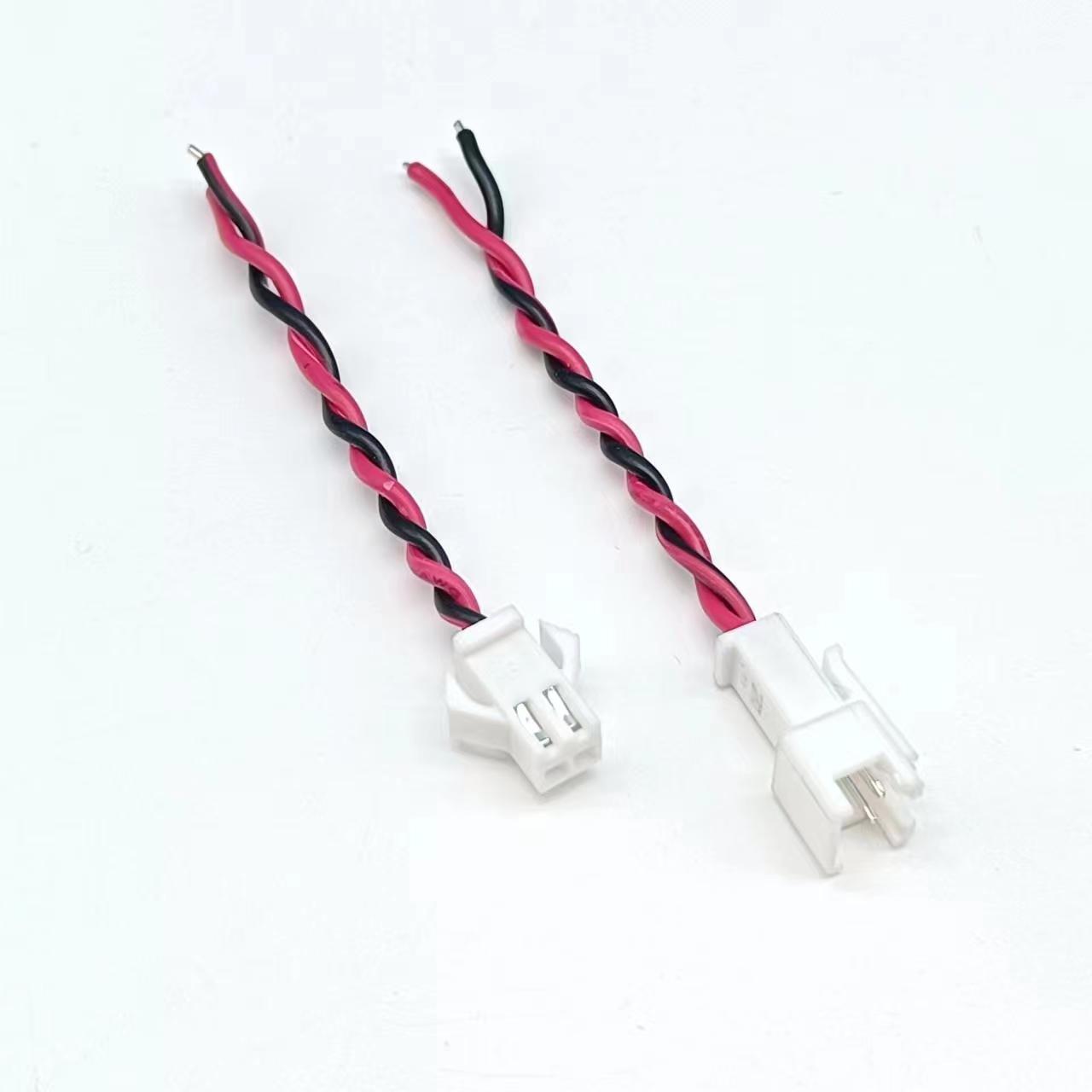 2p麻花线束sm公母对接端子连接线厂家直供可免费拿样全国包邮