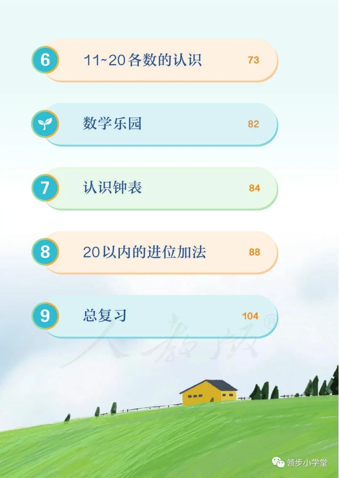 2022(新插图)人教版一年级数学上册,高清电子课本,可下载