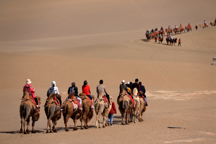 甘肃敦煌:大漠旅游热