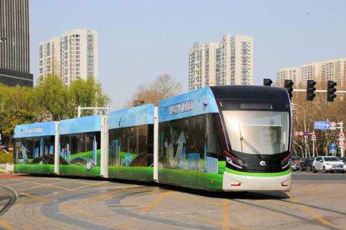 淮安"绿色高地,枢纽新城"主题有轨电车上线运行