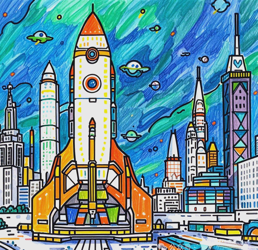 揭秘太空城市:用科幻画探索未来的奇妙之旅