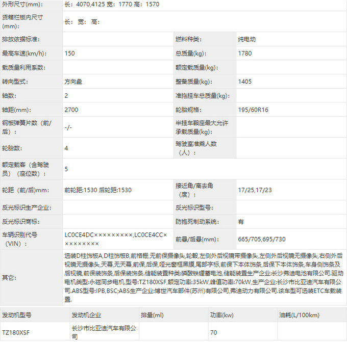 比亚迪ea1售价图片