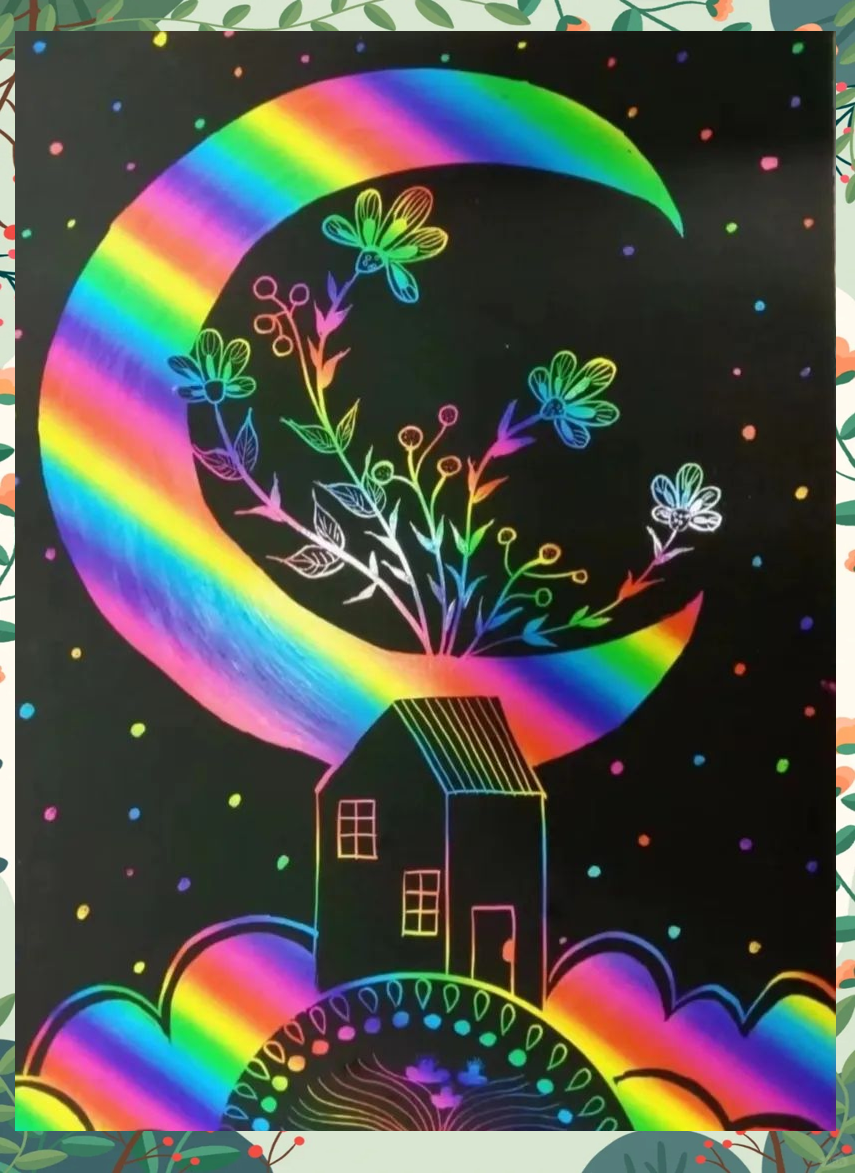 儿童创意刮画探索