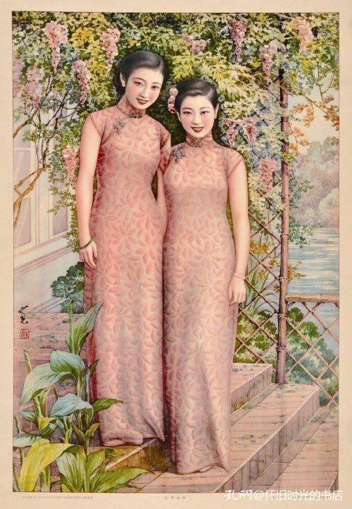 老照片:民国旗袍