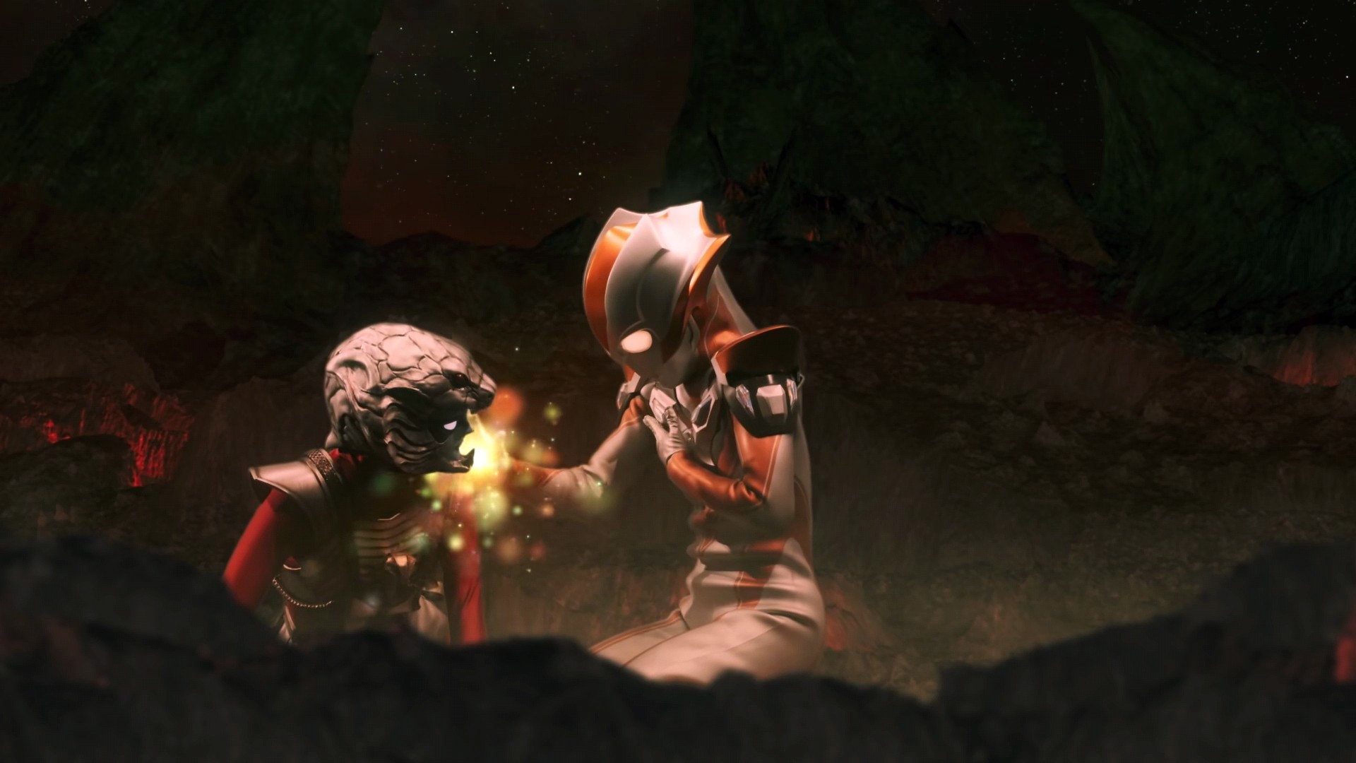 奥特银河格斗:令迦打败古阿,吉娜消失,贝利亚黄昏被夺走