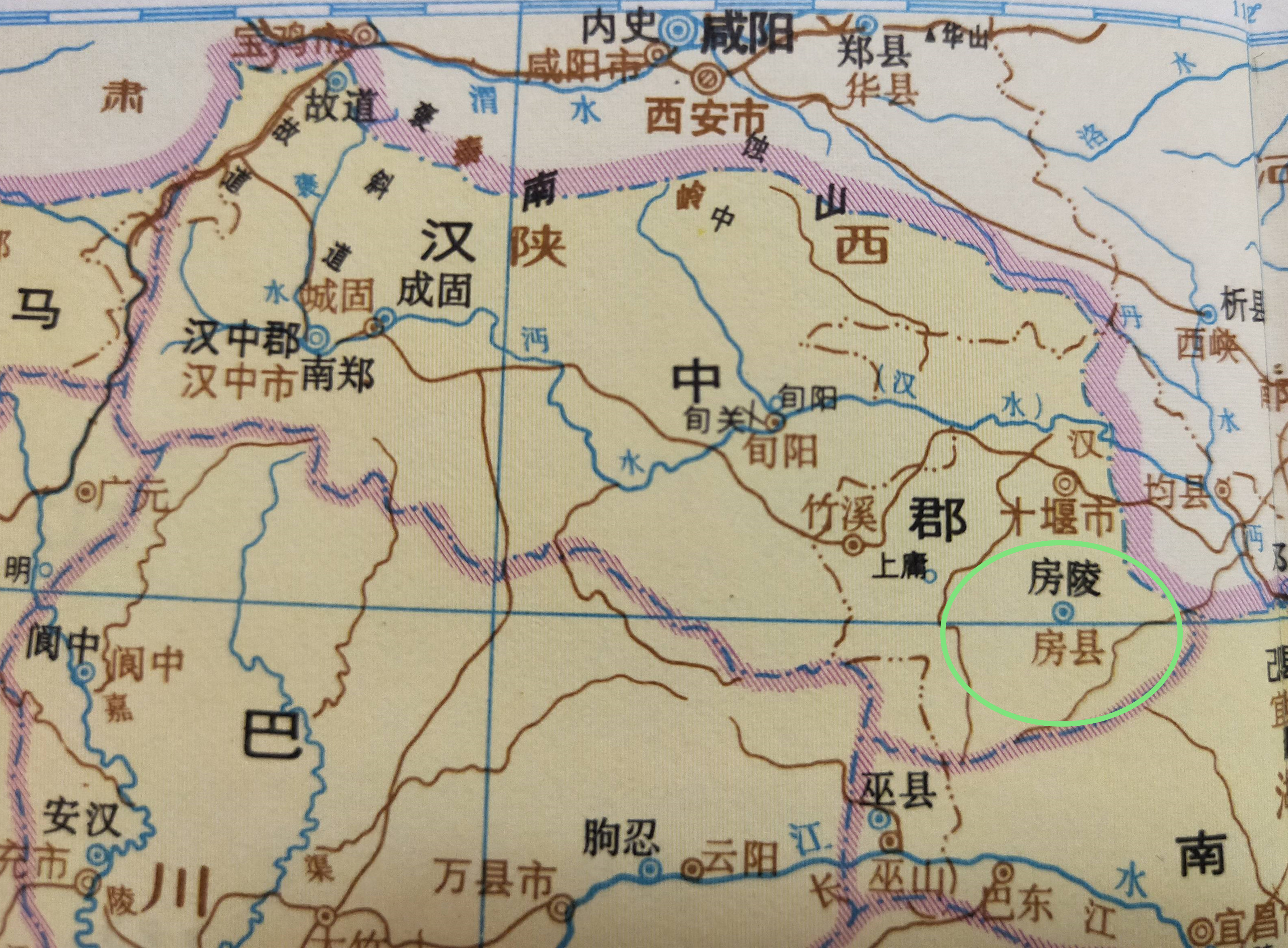 房县地图 行政区划图片