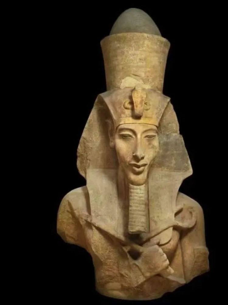 雕像,被埃耶和赫仑布篡用手形象牙响板荷鲁斯之眼纳芙蒂蒂像头部黄金