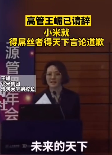 小米就"得屌丝者得天下"言论道歉,涉事高管请辞