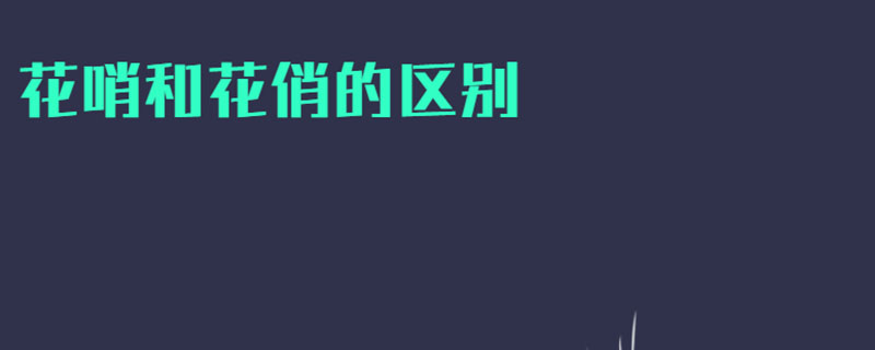 花哨和花俏的区别