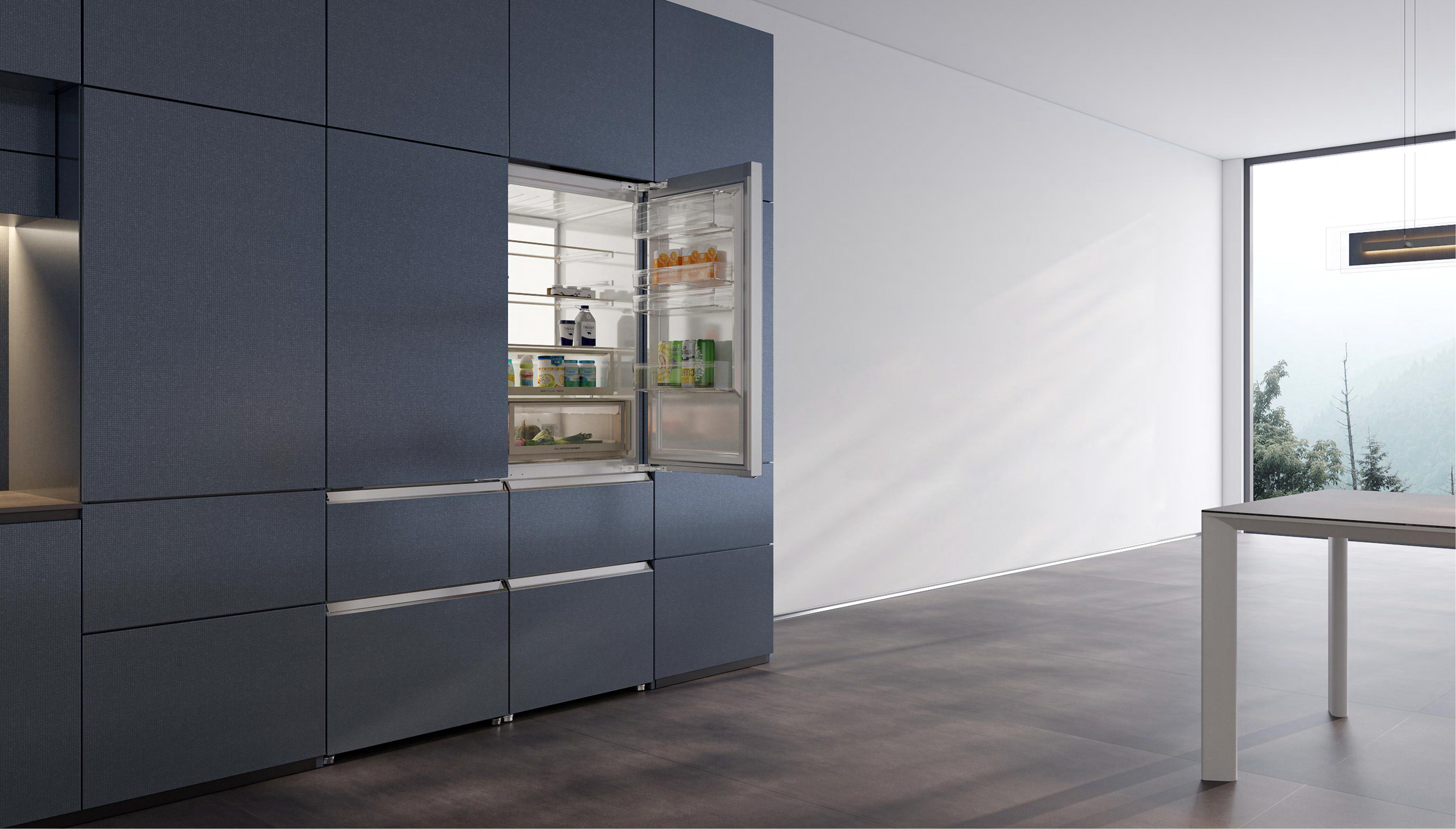 26台高定岩板纯嵌冰箱集体首秀亮相中国建博会(上海)