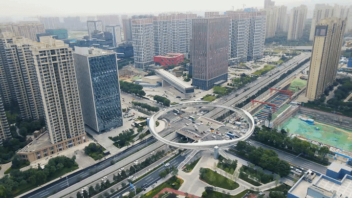 南三环-雁翔路环形天桥正式投用