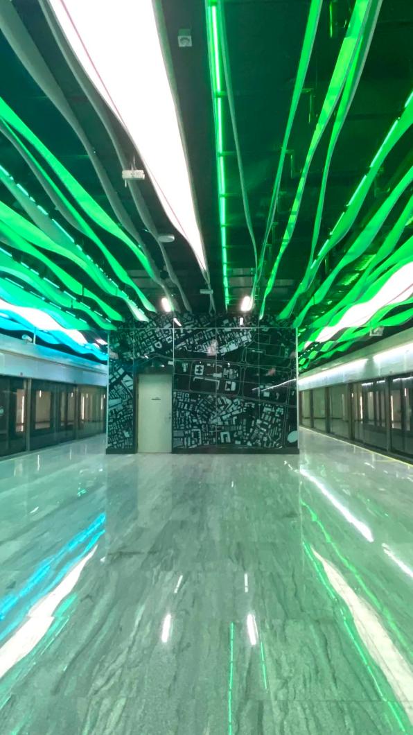 直击新线 | 广州地铁彩虹桥站要带着"彩虹"来了