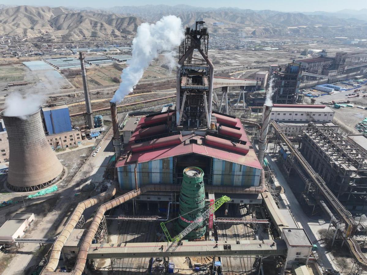 中国十九冶榆钢炼铁工艺装备优化改造项目3号高炉正式停炉