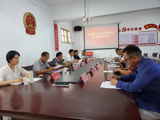 南阳市卧龙区青华镇组织召开第三季度代表活动日活动