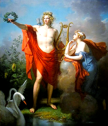 在1798年,查尔斯·梅尼耶创作了《阿波罗与天文学女神乌拉尼亚》的