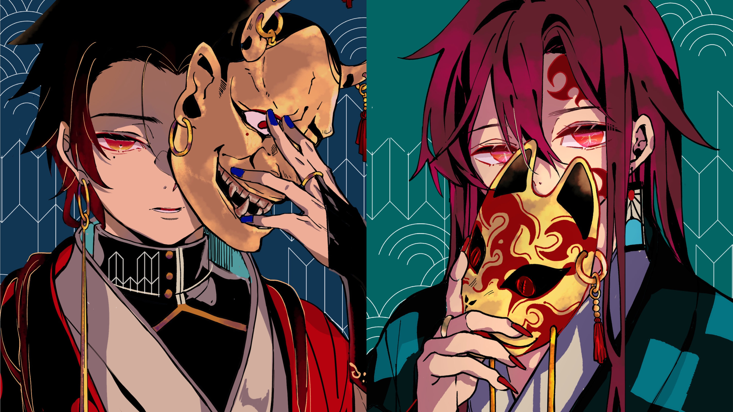 一组超酷超帅的二次元少年插画,桀骜不驯的模样让人无法抗拒!