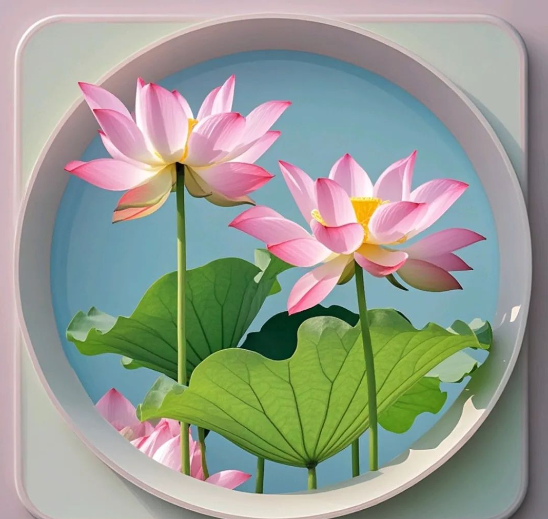 寓意吉祥的荷花图片,适合追求简约与纯净的微信头像选择