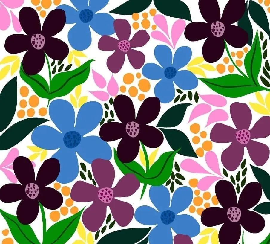 超美!21张别具一格的简笔色彩纹样,一定有你喜欢的一张