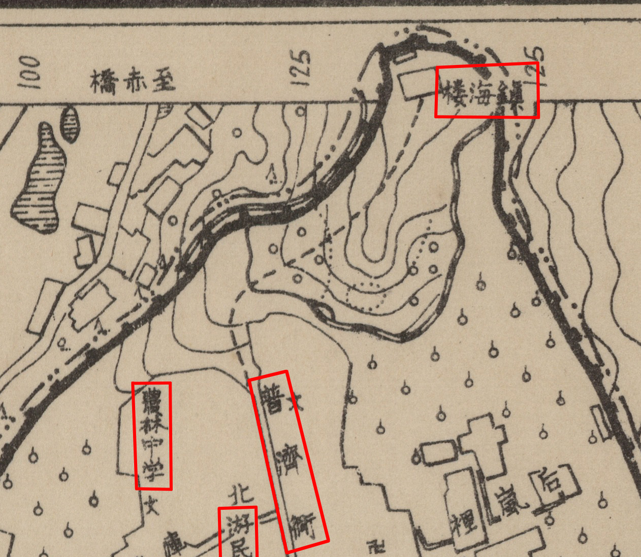 镇海老城区地图图片