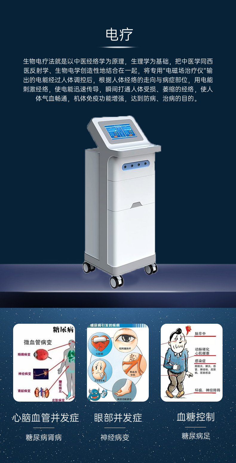 电磁场治疗仪——提高胰岛素分泌和利用率