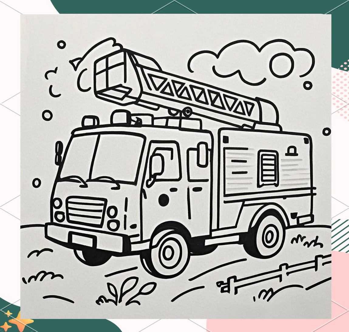 通过以上示例和步骤,我们可以看到绘制消防车简笔画的过程不仅需要