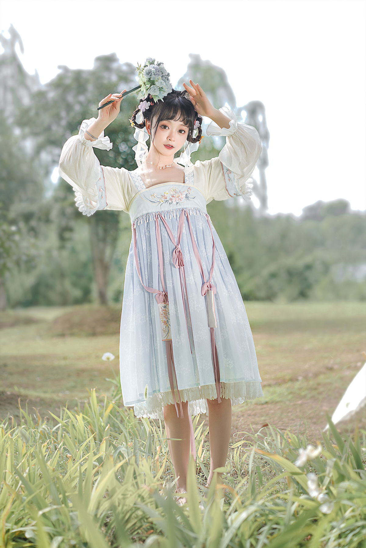 绾绾汉元素齐胸襦裙中国风汉服小姐姐