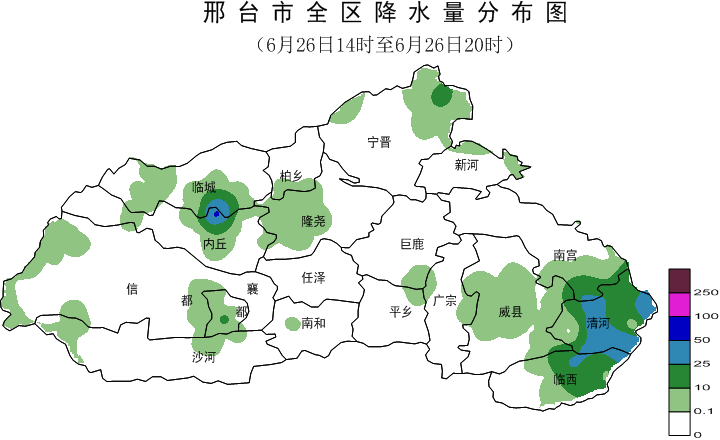 中到大雨個別地點暴雨邢臺退燒了