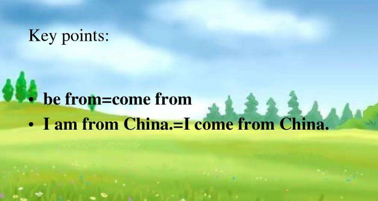 come from和be from的区别