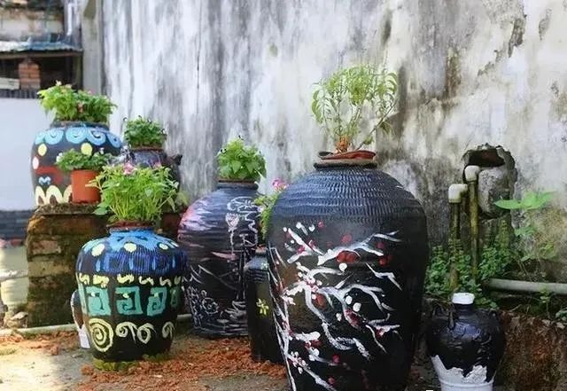 美爆了,乡村创意景观墙设计