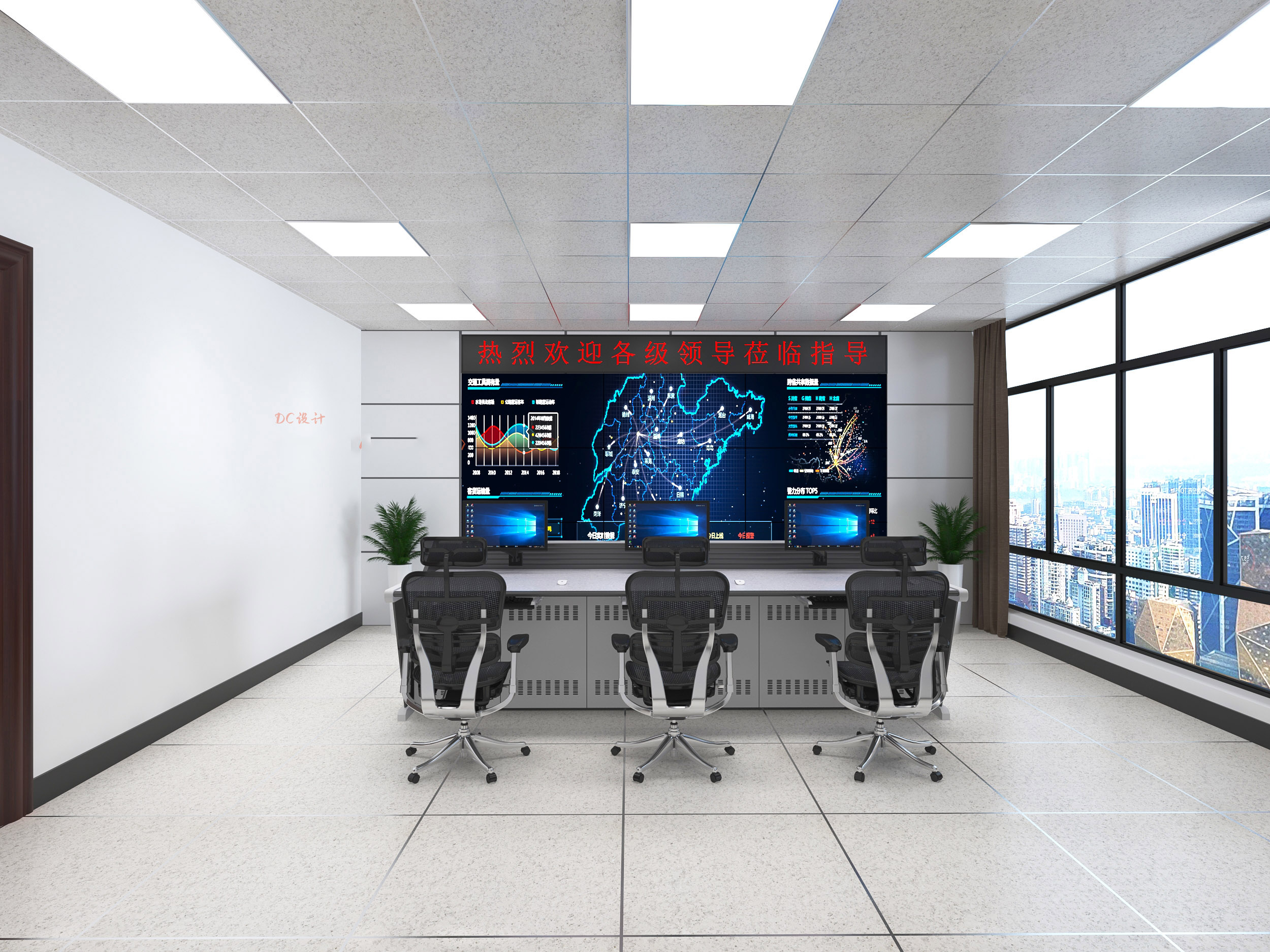 机房工程建设前的3d效果图参考