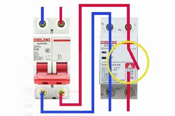过欠压保护器接线图图片