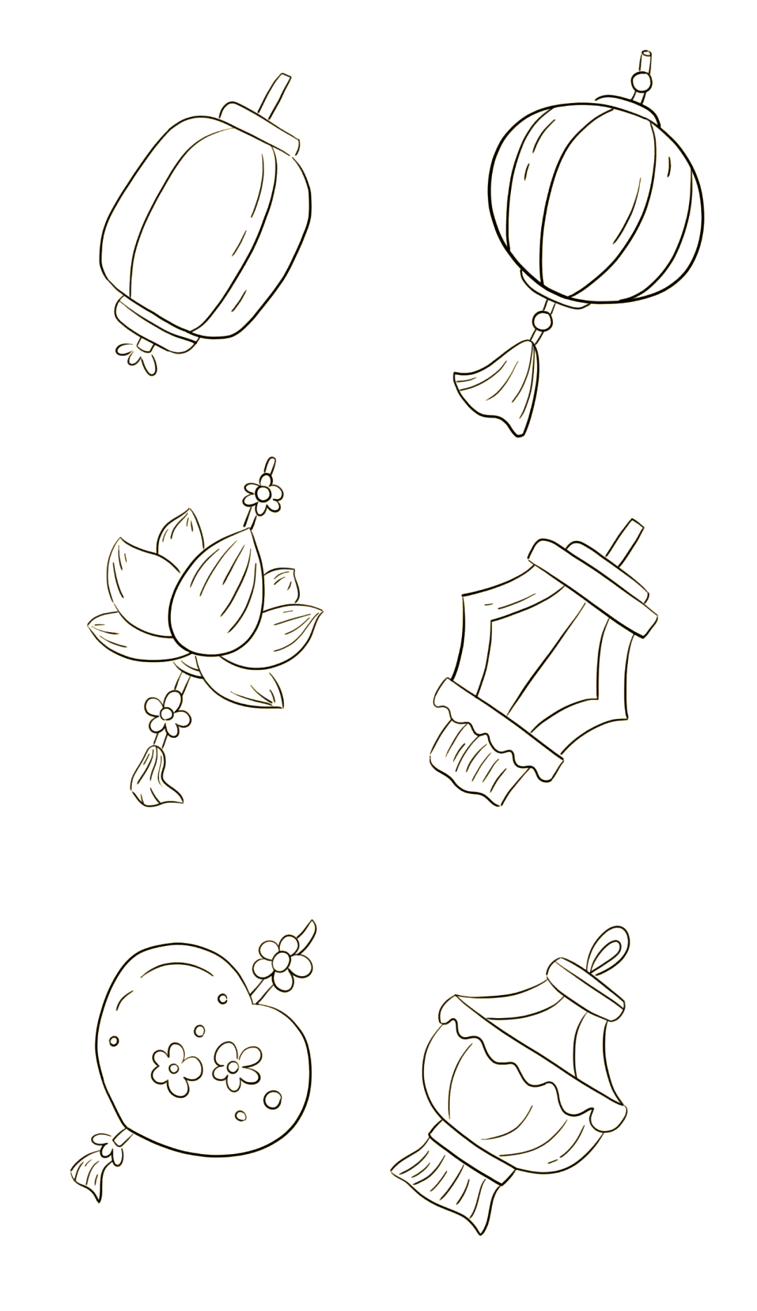 新年春节多种灯笼的简笔画技巧与心得分享