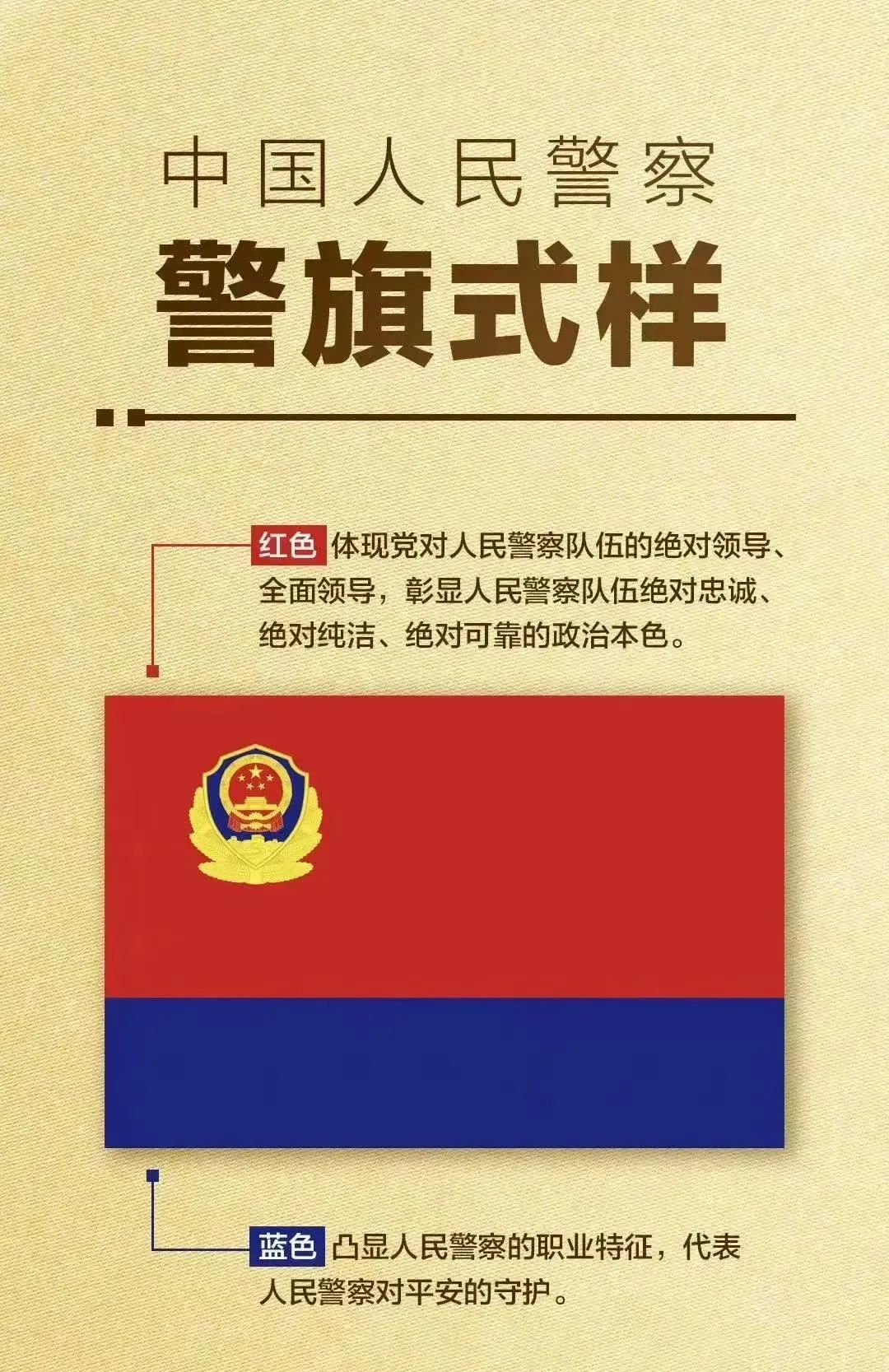 中国人民警察警旗式样公布