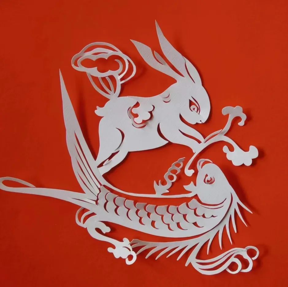 百兔剪纸送祝福,非遗手艺"花样"多丨爱申活暖心春