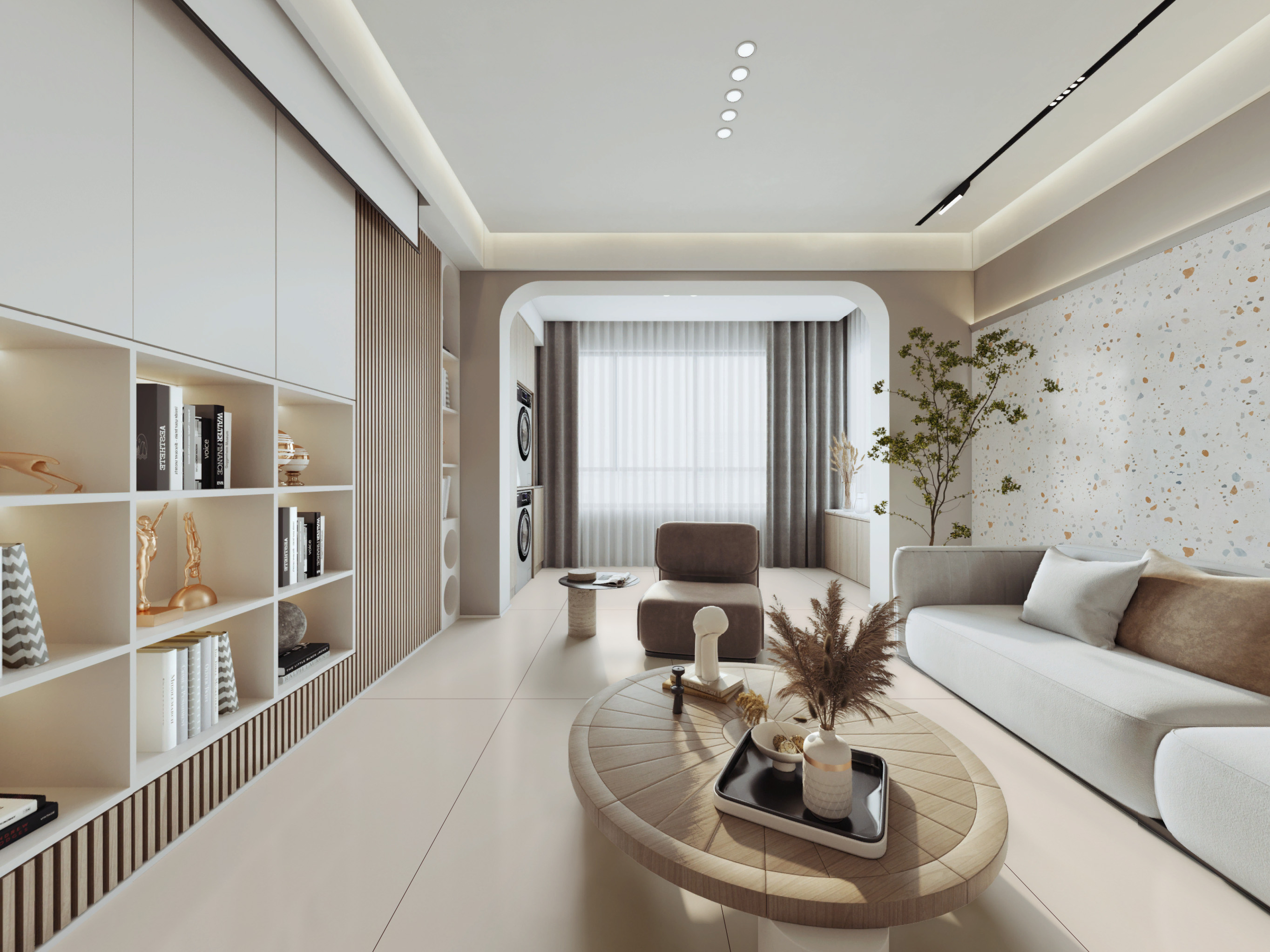 温馨感奶油风,金名仕素岩系列微水泥瓷砖