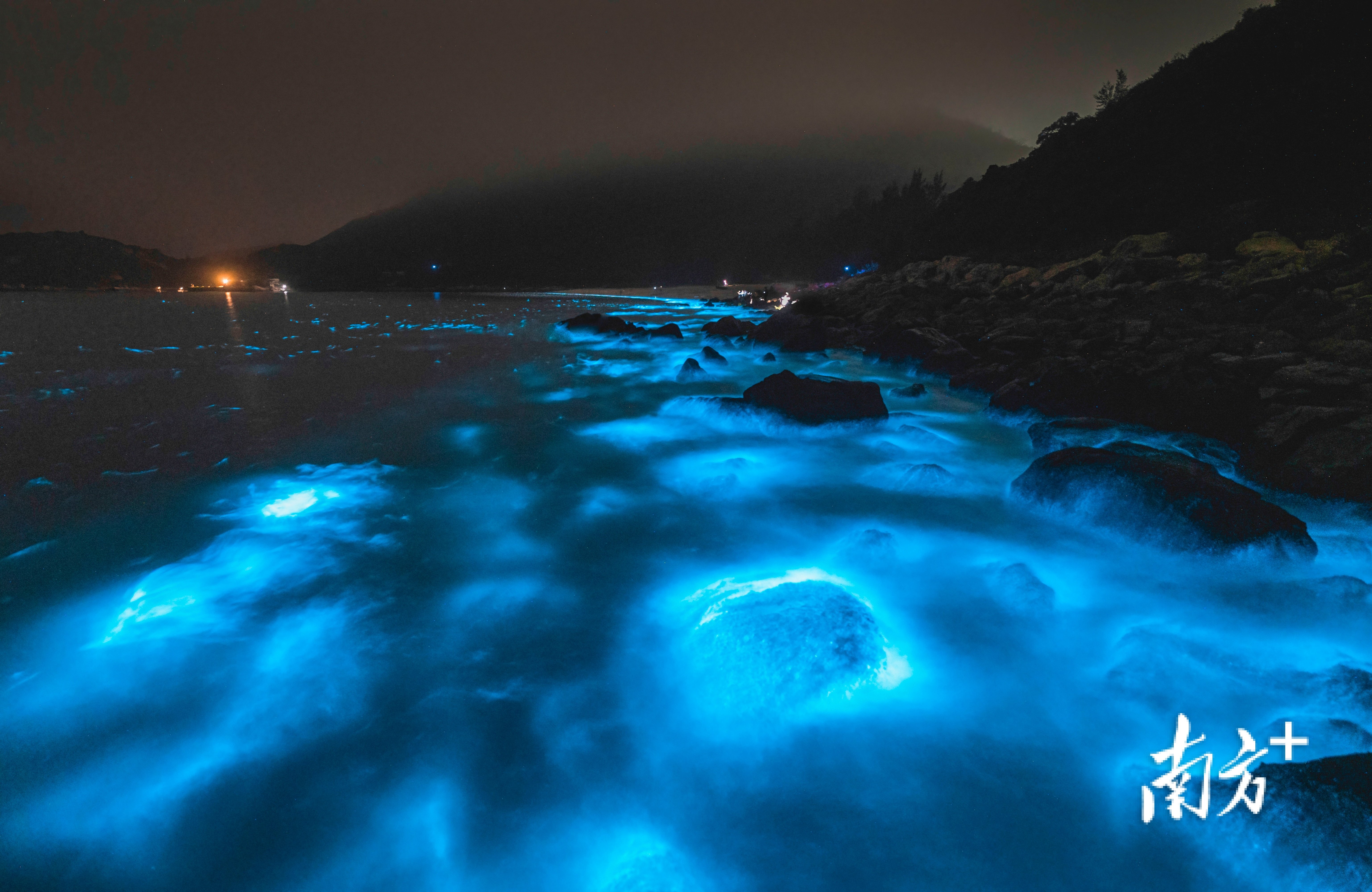 科幻浪漫!珠海西沙滩惊现"荧光海"奇观丨南方拍客看广东