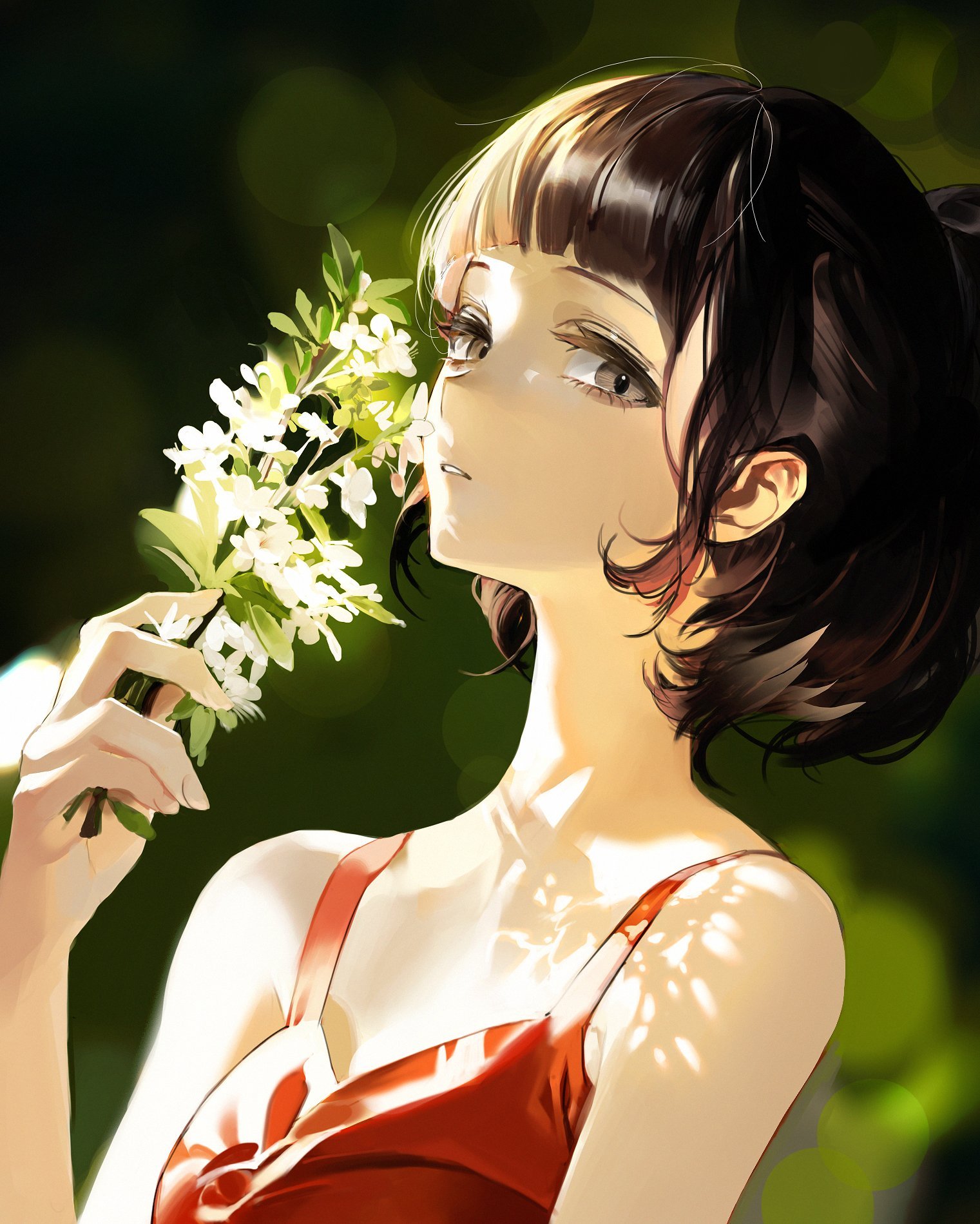 唯美通透的光影,干净利落的线条,一组完成度很高的厚涂人物插画