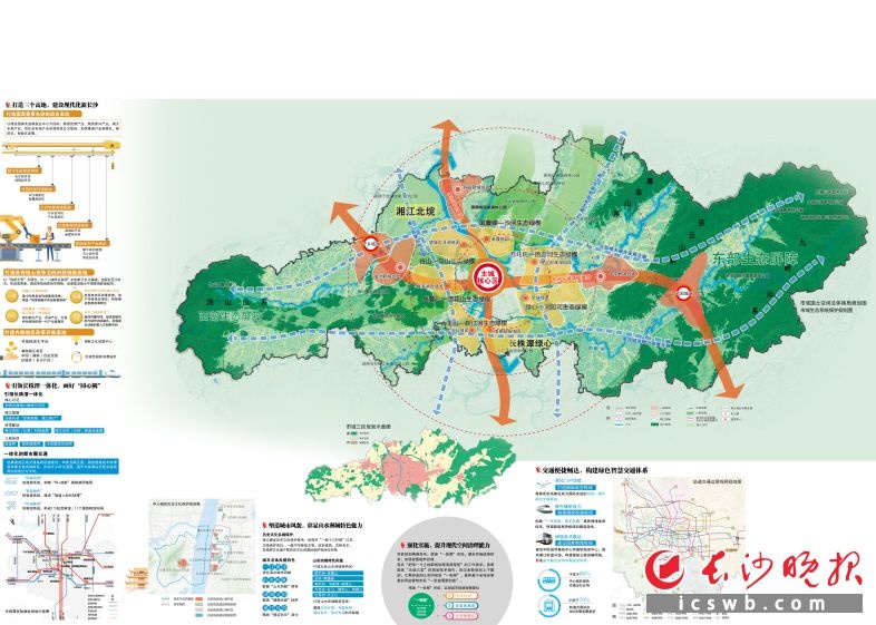 《长沙市国土空间总体规划(2021-2035年)》公示版昨日发布