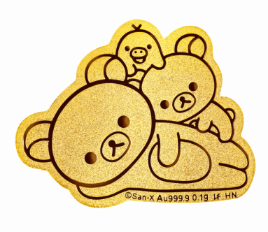 六福珠宝2021 rilakkuma「轻松小熊」系列 轻松小熊「桃」气一夏