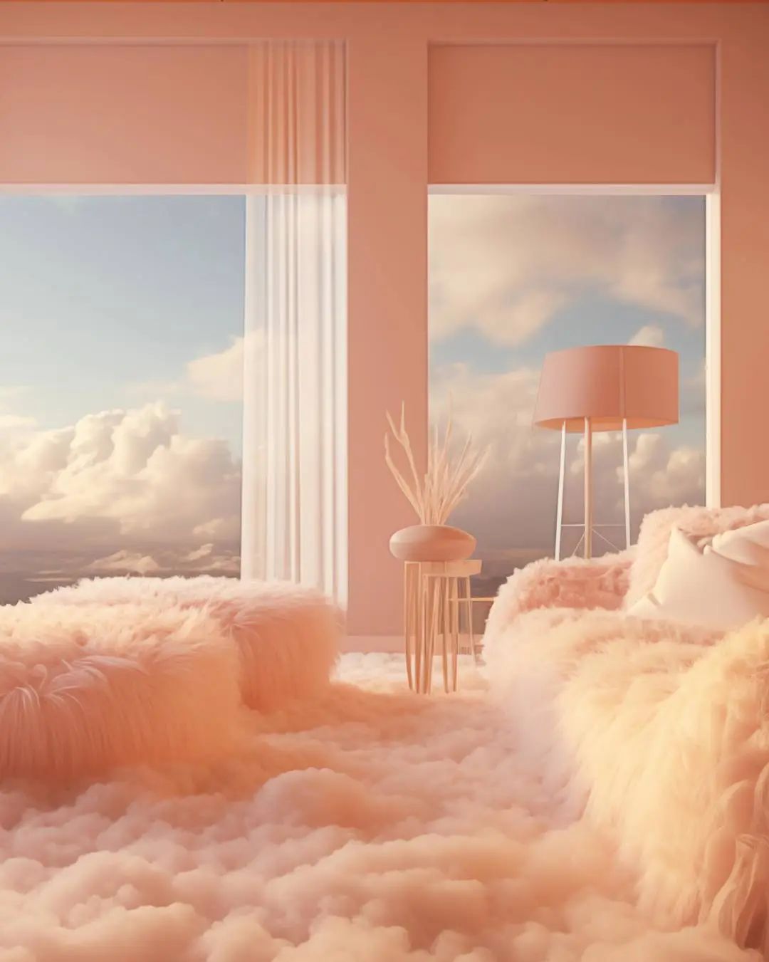 相近颜色的搭配,带来更具诗意的氛围,缔造出的空间带着满满的安全感