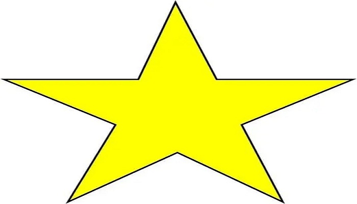 轴对称图形五角星图片